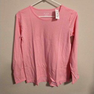 nwt teen girl long sleeve shirt, pink, XL 14, brand- the children's place K-151